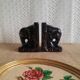 Pair of greenhouse books ceramic vintage elephant