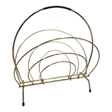 Vintage gilded metal magazine holder