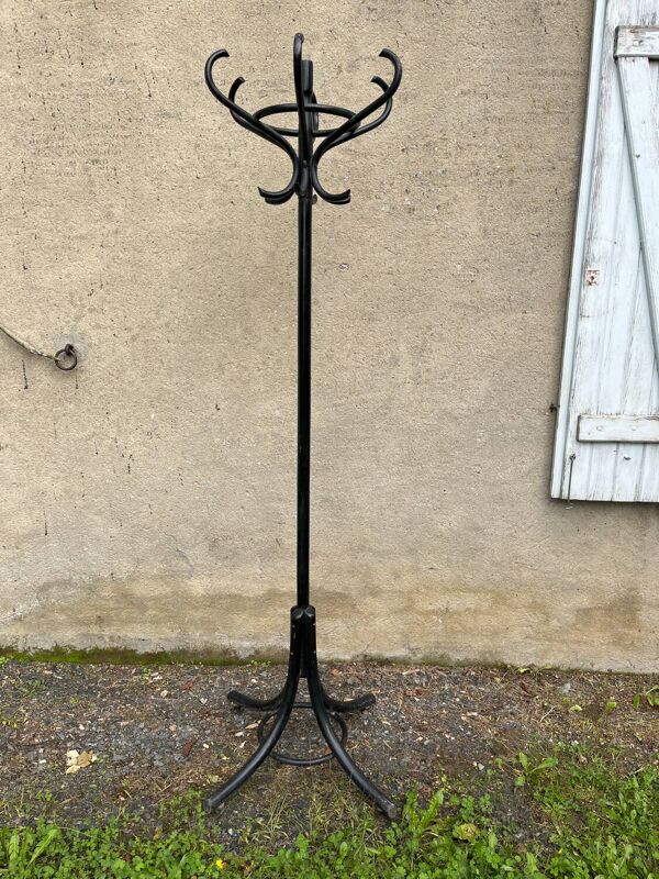 Porte manteau perroquet noir