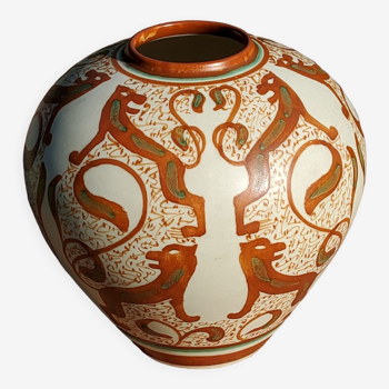 Goedewaagen Gouda Holland art deco ceramic vase