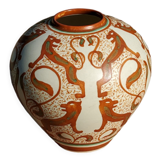 Goedewaagen Gouda Holland art deco ceramic vase