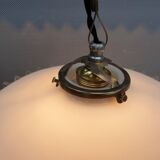 Art Deco ruffled opaline hanging