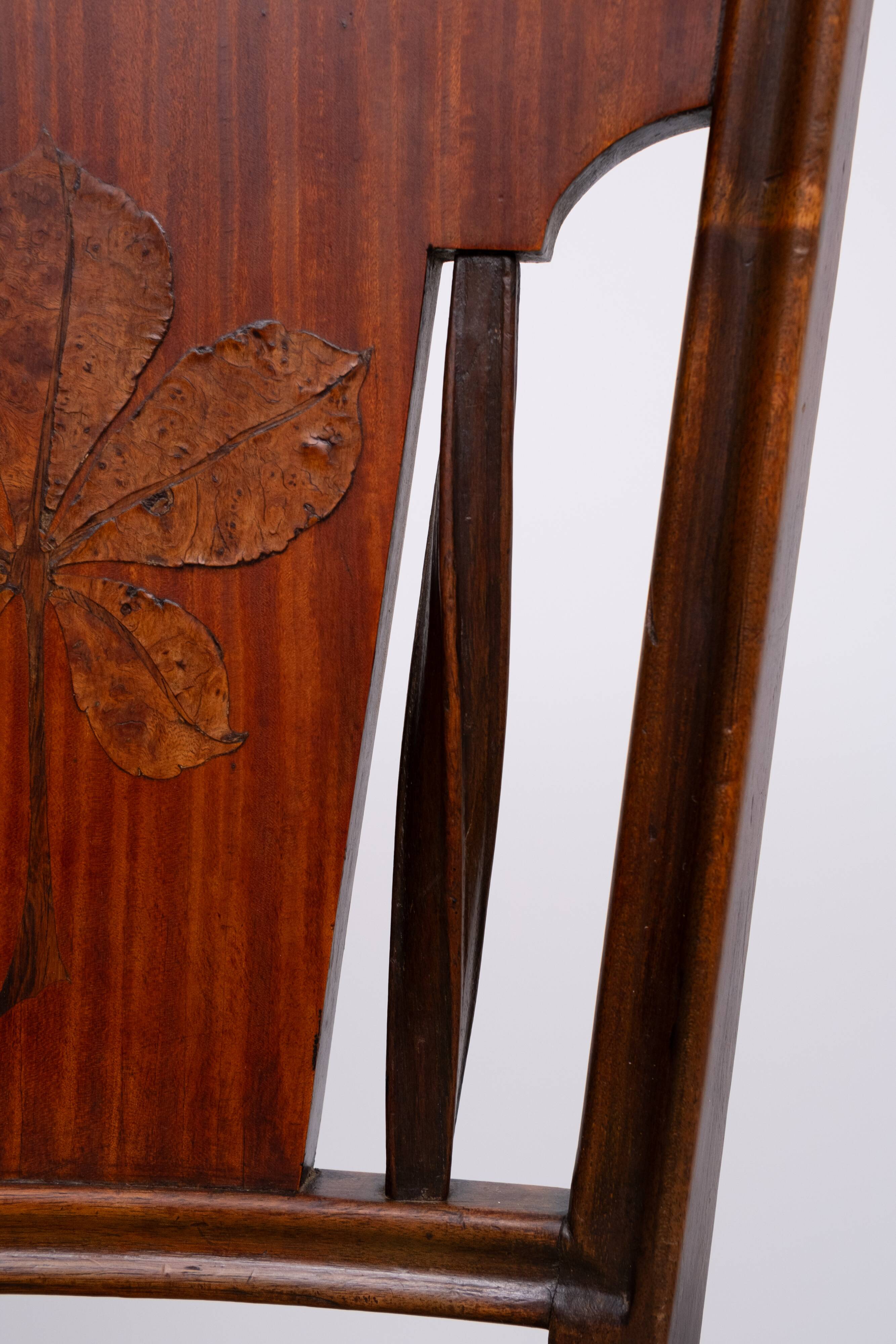 Art Nouveau side chair Louis Majorelle anno 1900