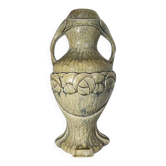 Outdoor vase / sculpture, HELMAN, Art Nouveau glazed stoneware, ca. 1900
