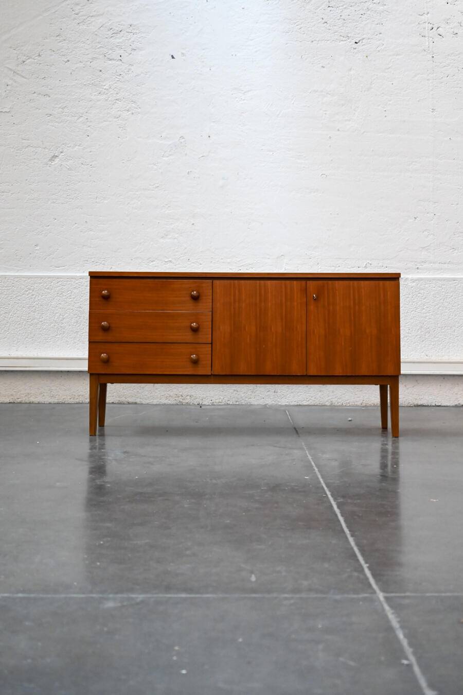 Vintage teak veneer sideboard