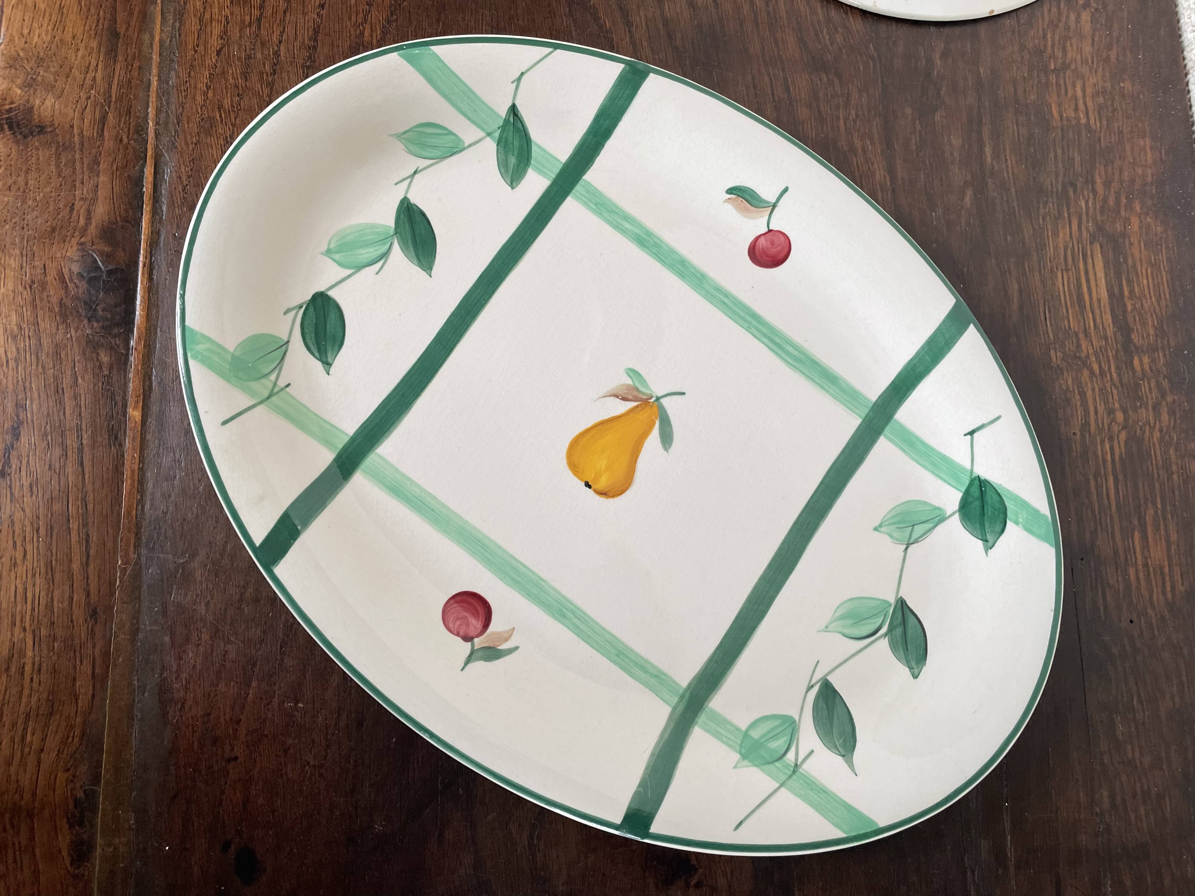Longchamp dessert plates and oval dish