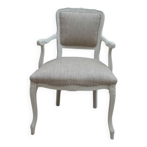 Fauteuil de style Louis - beige