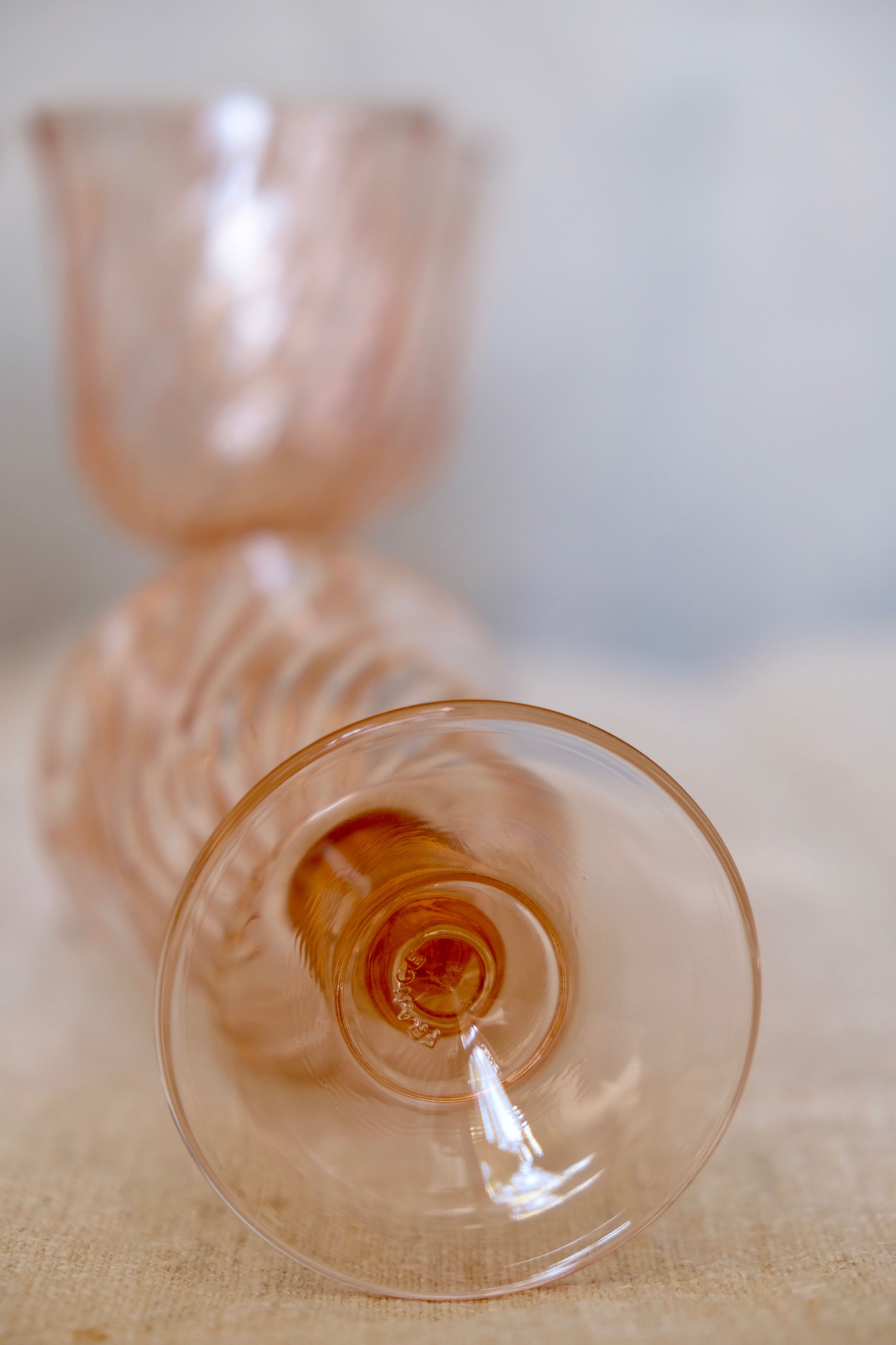 Rosaline Luminarc Arcoroc Pink Red Wine Glasses