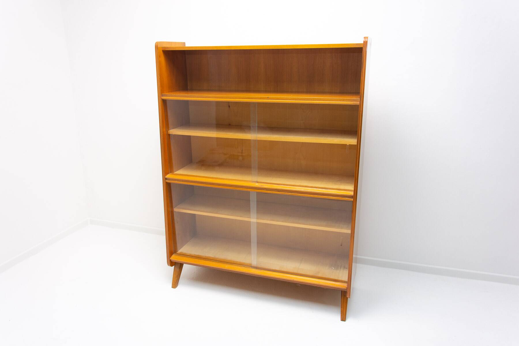 Mid century walnut bookcase by František Jirák, 1960´s, Czechoslovakia