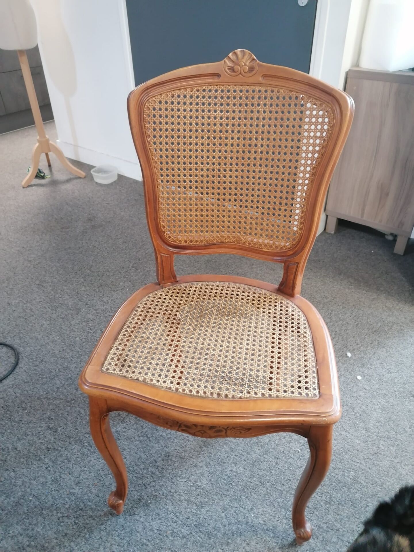 Louis XV extendable table + 6 chairs