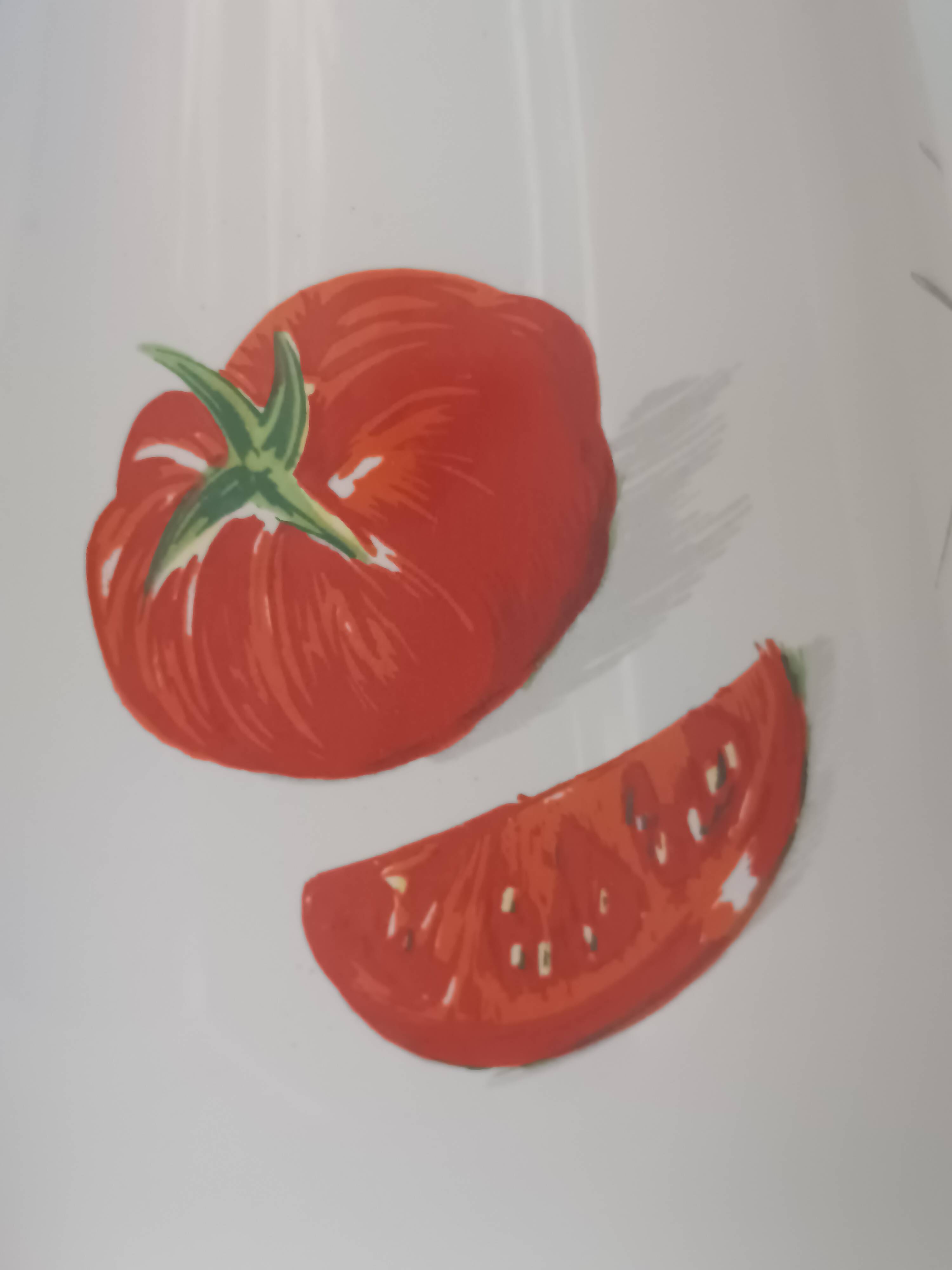 vintage ceramic pitcher Longchamp tomato hard-boiled egg design