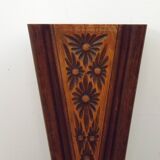 French antique oak tin-lined hand-carved umbrella stand with flower decoration.