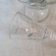 Old bistro glasses with thick bottoms
