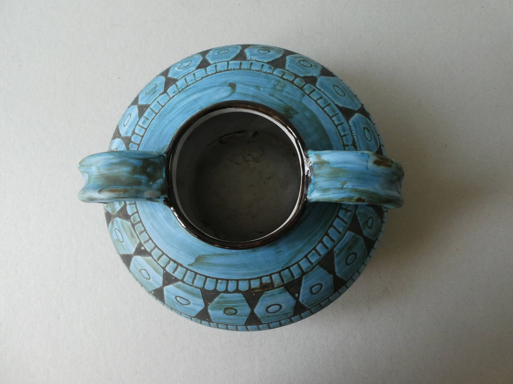 Vase en céramique signé Alain Maunier Vallauris années 50-60