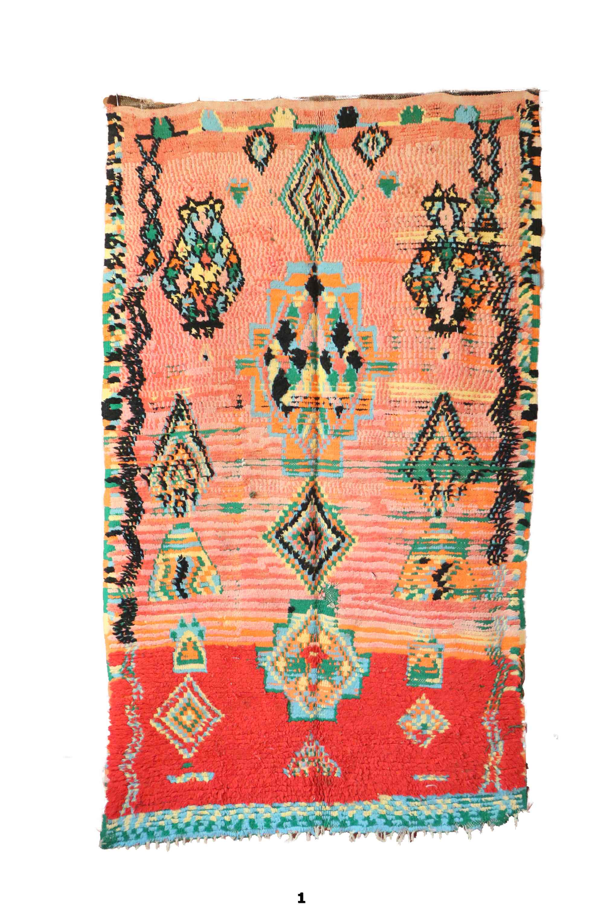 Vintage boujad carpet - 139 x 242 cm