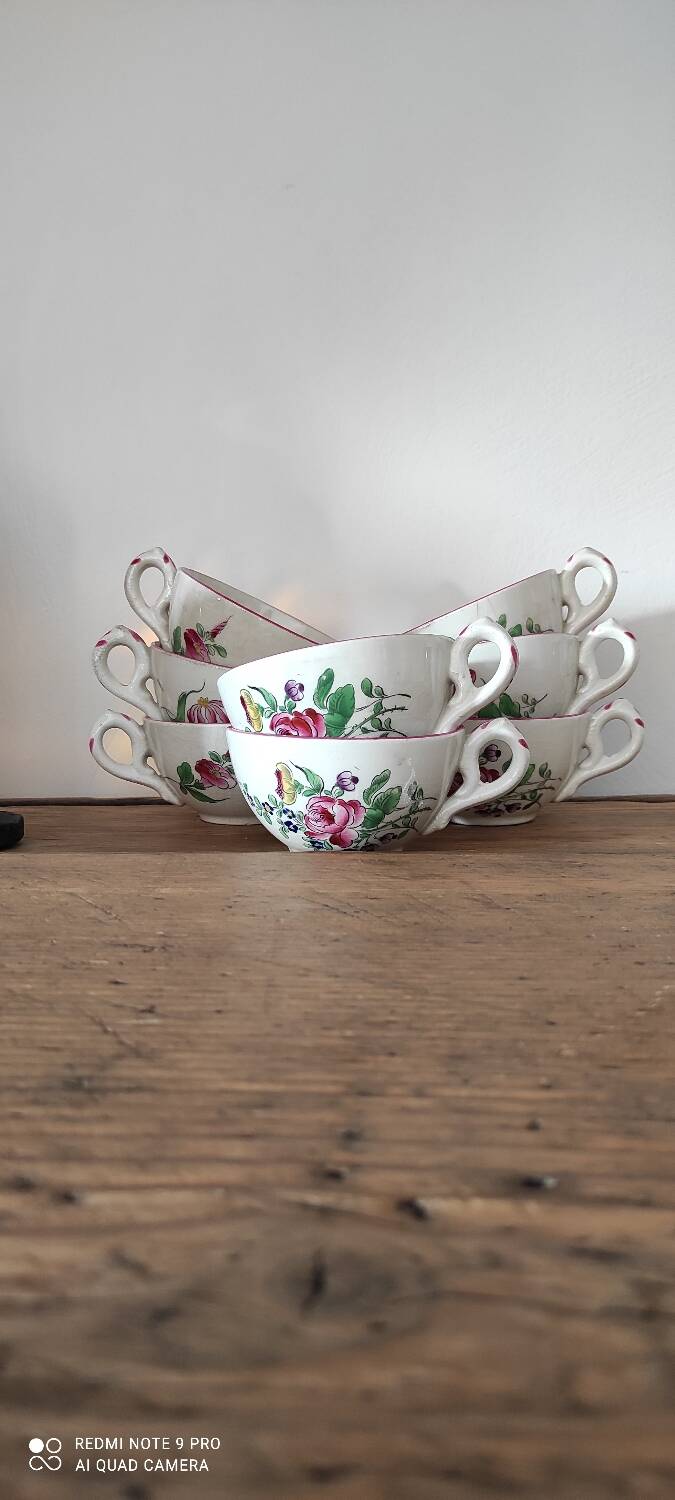 Coffee cup set, Lunéville