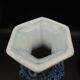 Antique 19th century Delft pair of hexagonal vases - Petrus Regout Maestricht
