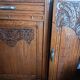 Buffet art déco marbre et bois sculpté