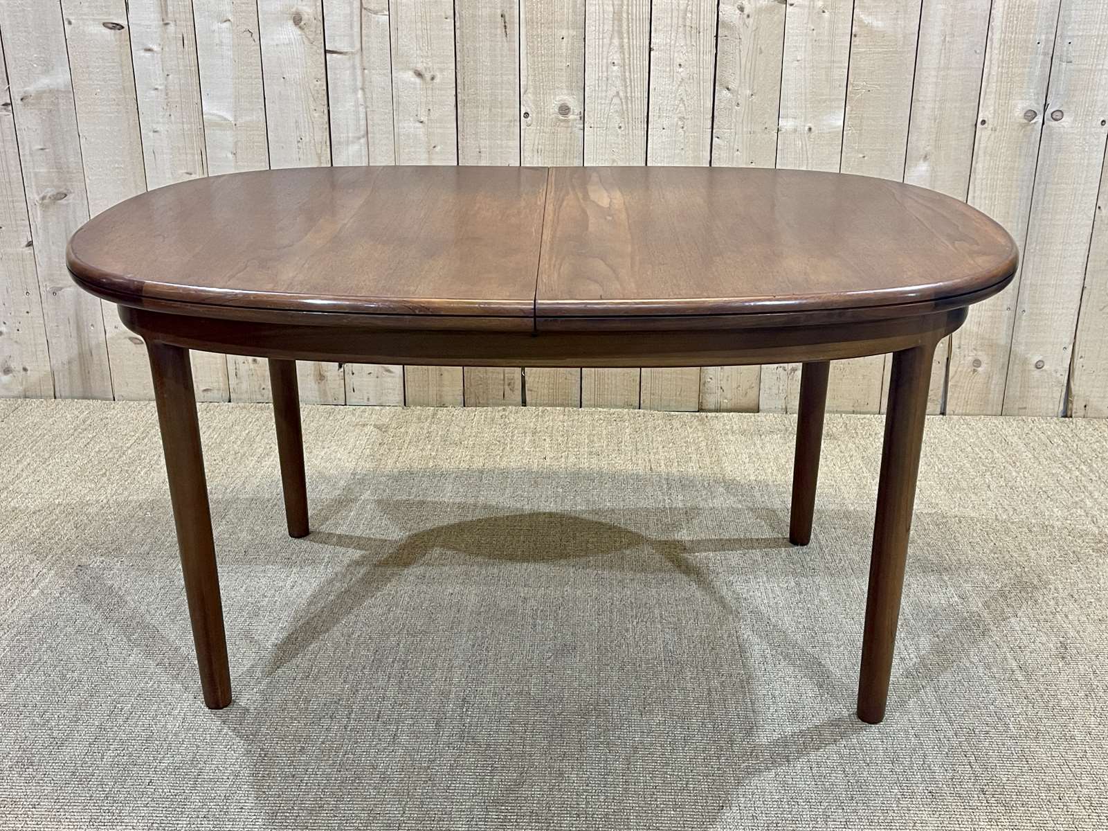 1970s teak table with butterfly extension