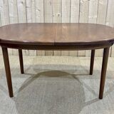 1970s teak table with butterfly extension