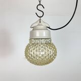 Vintage White Porcelain Pendant Light, 1970s