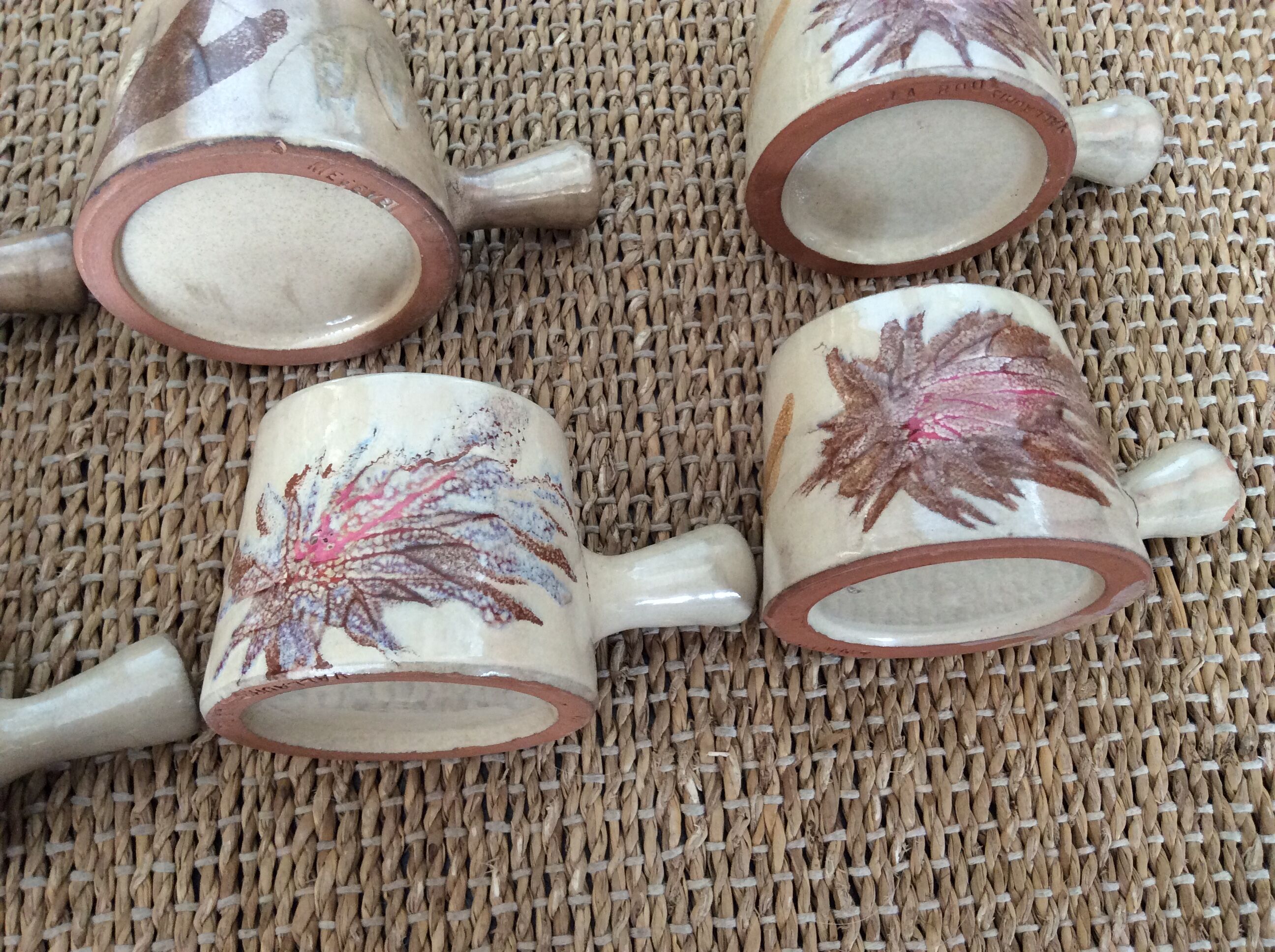 7 Vallauris coffee cups