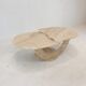 Table basse italienne en travertin, années 1980