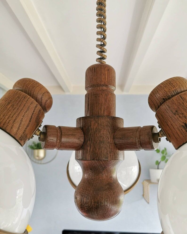 Vintage Steinhauer pendant lamp 3 lamps 80s