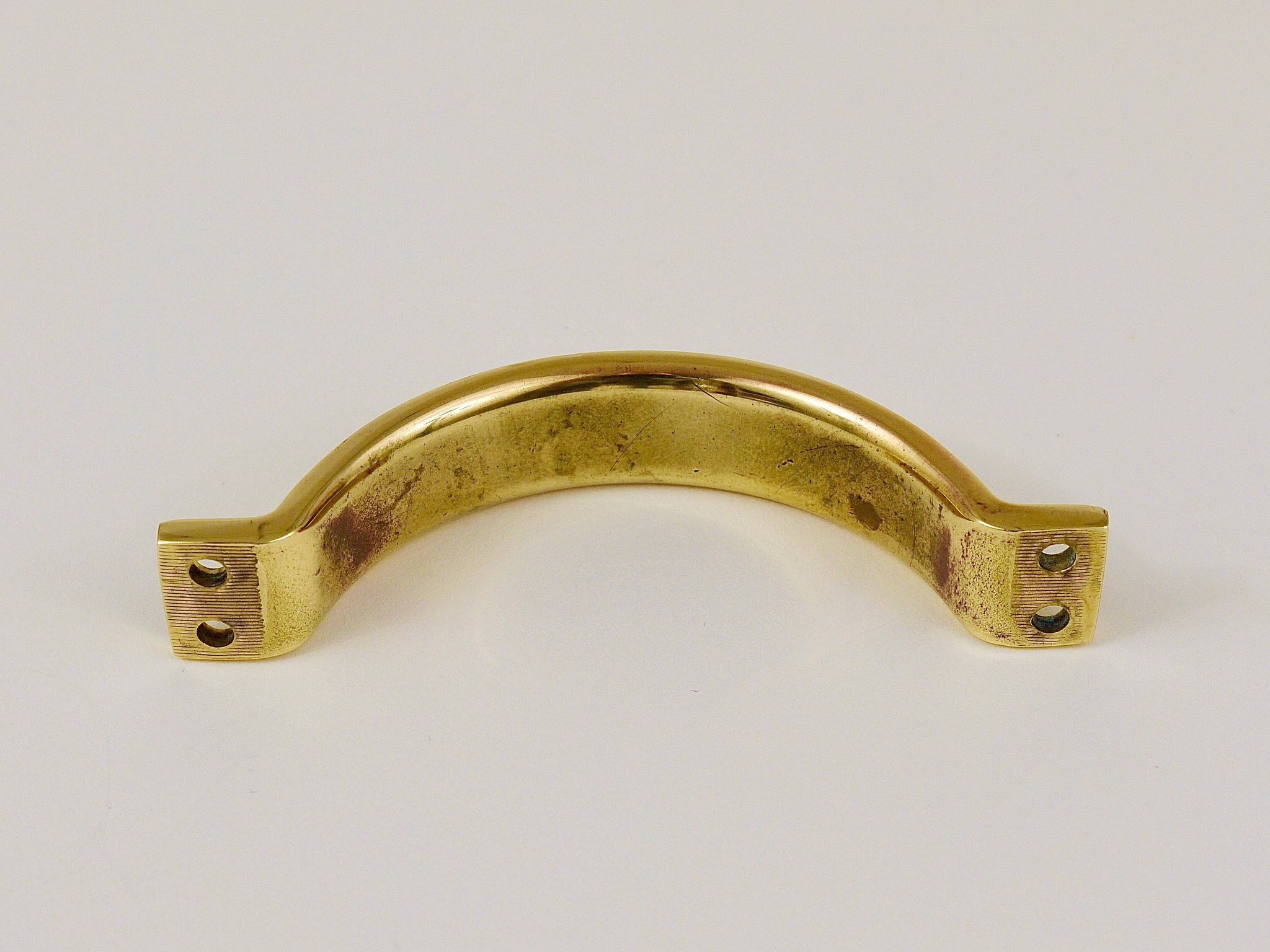 Up to 50 mid-century brass handles for doors, drawers, chests of drawers, Austria, 1950s.