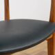 Fauteuil vintage en teck et cuir, Danemark, 1960