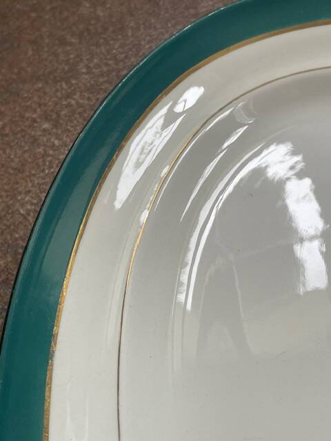 small vintage plate half porcelain model Florence