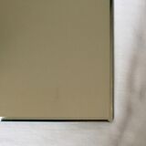 Vintage rectangular bevelled mirror, 1970s