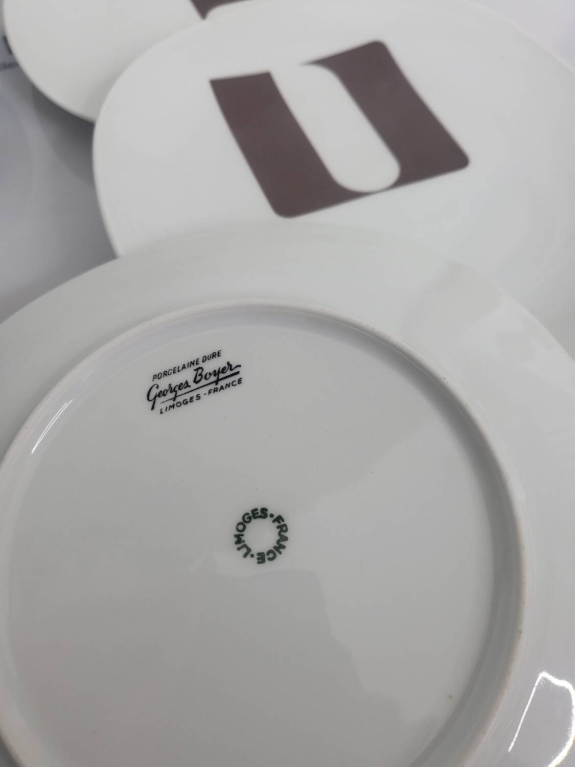 Lot 6 assiettes vintage 70 georges boyer limoges