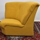 Yellow bouclé corner modular sofa, 1970s, set of 6