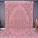 Tapis turc Oushak rose sku 1129