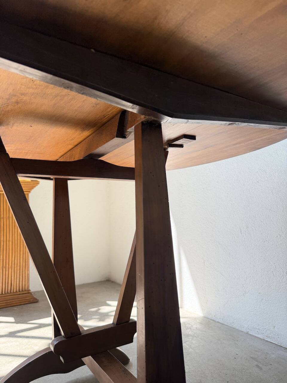 1950s oak winegrower's table