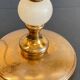 Vintage marble and velvet metal lamp