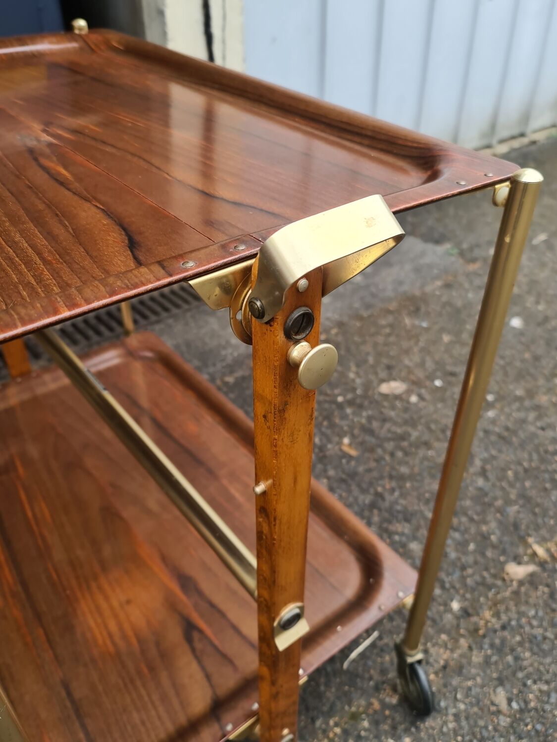 Vintage Textable folding trolley