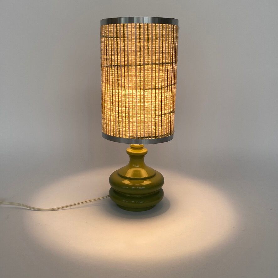 Lampe céramique à poser vintage 70