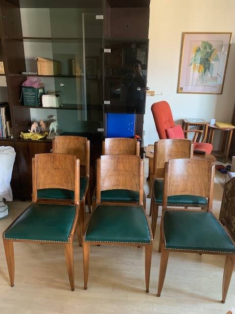 6 Art Deco style chairs