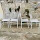 4 chaises tressées triconfort, circa 1970