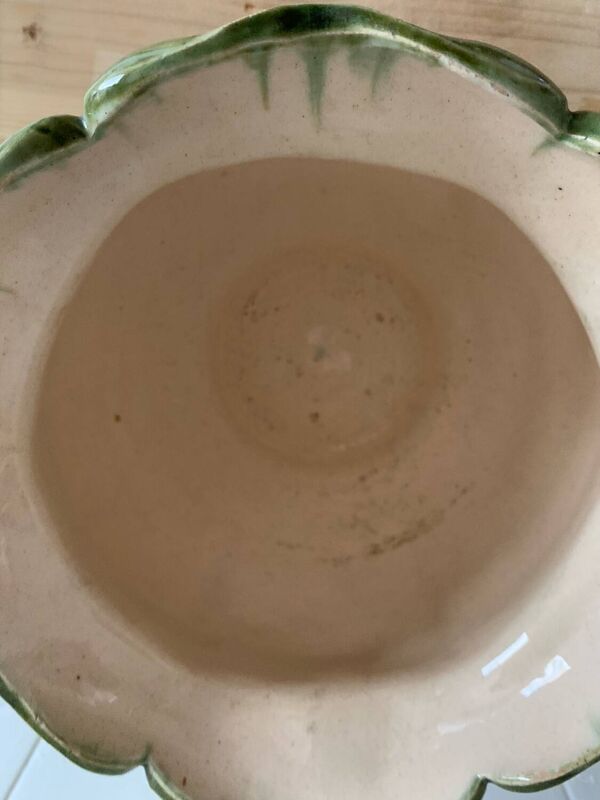 Grand cache pot en barbotine