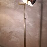 Floor lamp chrome gold e-reader deluxe on stand vintage 1980 adjustable height and tilt