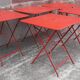 Folding bistro or garden table, made of metal. (Individually or in sets)