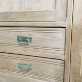 Raw wood hotel cabinet