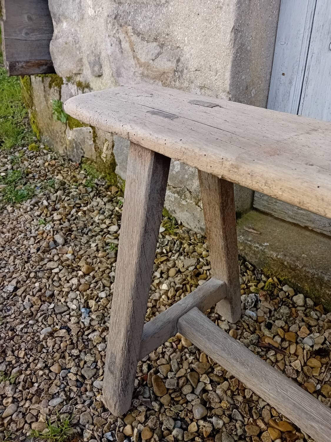 Banc de ferme en chêne