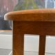 2 Vintage Tripod Oak Stools 50s