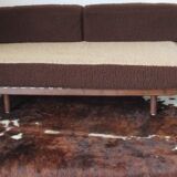Sofa modular 70's table low seat/bed