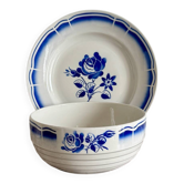 Salad bowl & dish in Badonviller earthenware