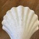 Paire d'appliques d'angle forme coquillage en plâtre MCM